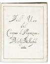 MANUSCRIPT.  DellUso del Compasso di Proporzione del Sig[n]or Dott[or]e [Eustachio?] Manfredi. Manuscript in Italian on paper. 1762